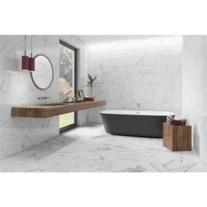 Mono Serra Floor Tiles Cava White Matte 12" x 24"