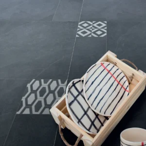 Mono Serra Floor Tiles Evolution Nero Matte 24" x 24"