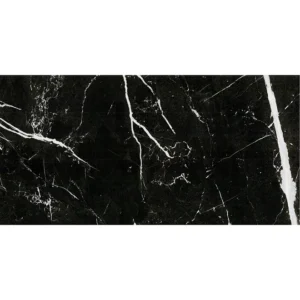 Mono Serra Floor Tiles Nero Marguina Glossy 12" x 24"