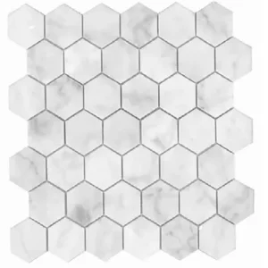 Mono Serra Mosaic Designer Choice Carrara Hexagon Glossy 12-3/4" x 13-1/16"