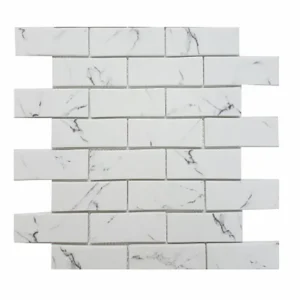 Mono Serra Mosaic Mosaics Carrara Brick Matte 12" x 12"
