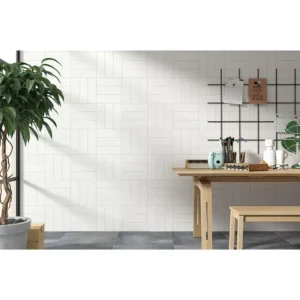 Mono Serra Wall Tiles New York White Matte 4" x 12"