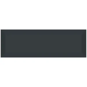 Mono Serra Wall Tiles Tiffany Beveled Anthracite Glossy 4" x 12"