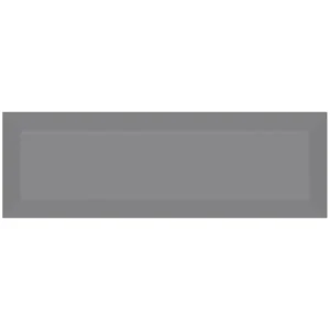 Mono Serra Wall Tiles Tiffany Beveled Grey Glossy 4" x 12"