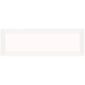 Mono Serra Wall Tiles Tiffany Beveled White Glossy 4" x 12"