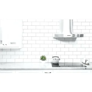 Mono Serra Wall Tiles Tiffany White Glossy 3" x 6"