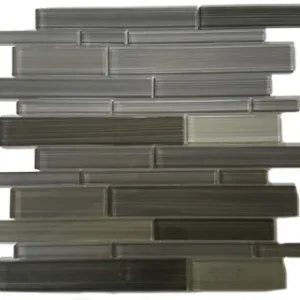 Mono Serra Mosaic Glass Mosaics Skyline Grigio Glossy 12" x 12"