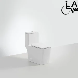 One-piece Dual-Flush Toilet with square seat