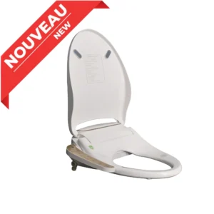 Smart toilet seat cover with bidet in gold