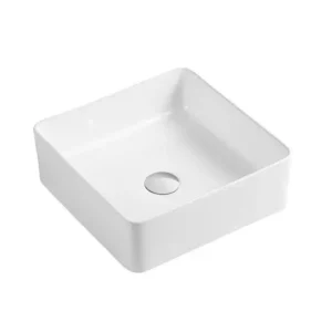 14.5in Square Bathroom Vessel Sink