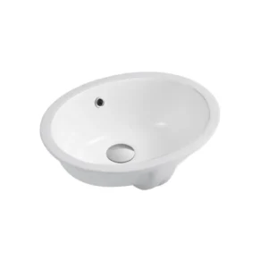 17in Oval Undermount Sink in Porcelain