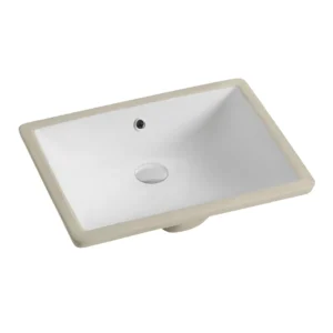 18.5in Rectangular Undermount Sink in Porcelain