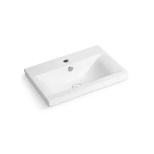 20in Drop-in Rectangular Porcelain Sink