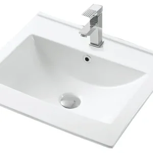 20in Drop-in Rectangular Porcelain Sink