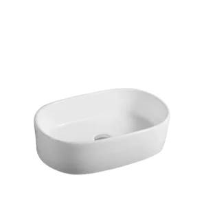22in Rectangular Rounded Porcelain Vessel Sink