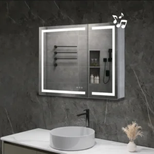 36 inch LED Pharmacy Mirror with Bluetooth
