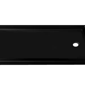 60x36 Black Acrylic Shower Base