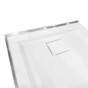 Acrylic Shower Base with Hidden Drain, 3 flanges
