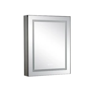 LED Single Pharmacy Mirror in Chrome