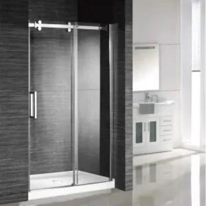 ROYAL Sliding Shower Door in Chrome with Clear Glass