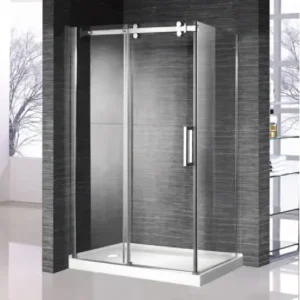 ROYAL Sliding Shower Door with Side Panel in Chrome