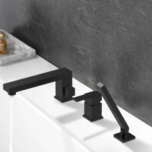 3 Hole Tub Faucet with Hand Shower