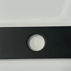 4-inch Sink Faucet Hole Cover Square Deck Plate in Brass for Bathroom Faucets