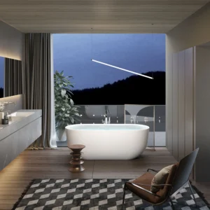 67in Large Freestanding Bathtub, Calypso