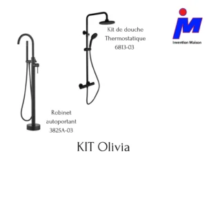Olivia 3 piece rounded faucet kit