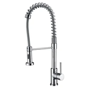 Single Pull Down Kitchen Faucet with Spring